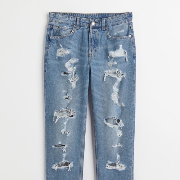 H&M Boyfriend Low Regular Jeans | Size 16 - Picture 4 of 13